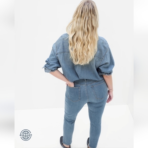 GAP Soft True High Rise Skinny Jeans Medium Indigo Size 26 Long - Picture 3 of 15